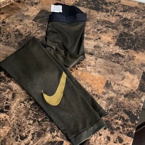 Nike Gold Shimmer Leggings